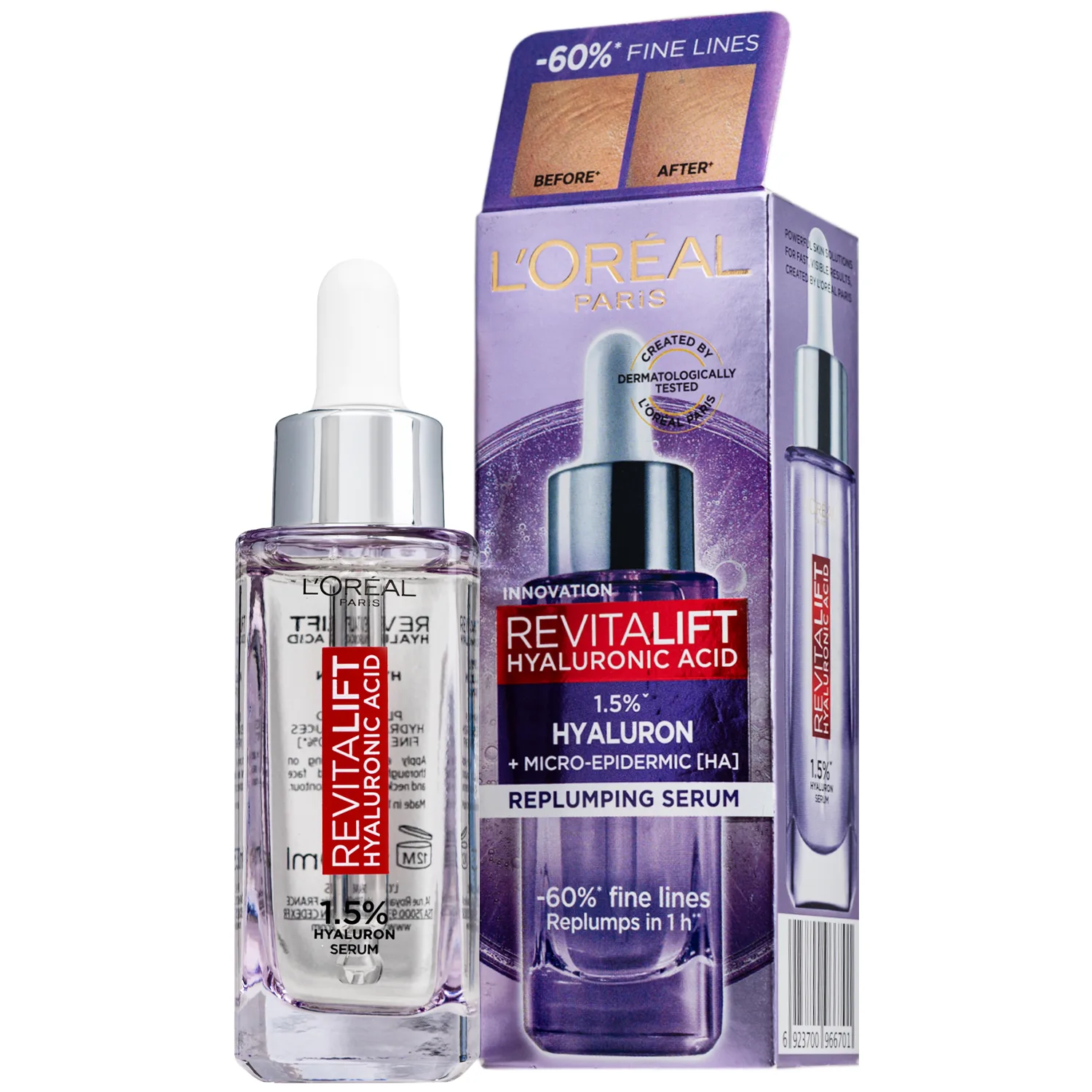 Hình ảnh Tinh chất cấp ẩm căng mịn sáng da L'Oréal Revitalift Hyaluronic Acid (30ml)
