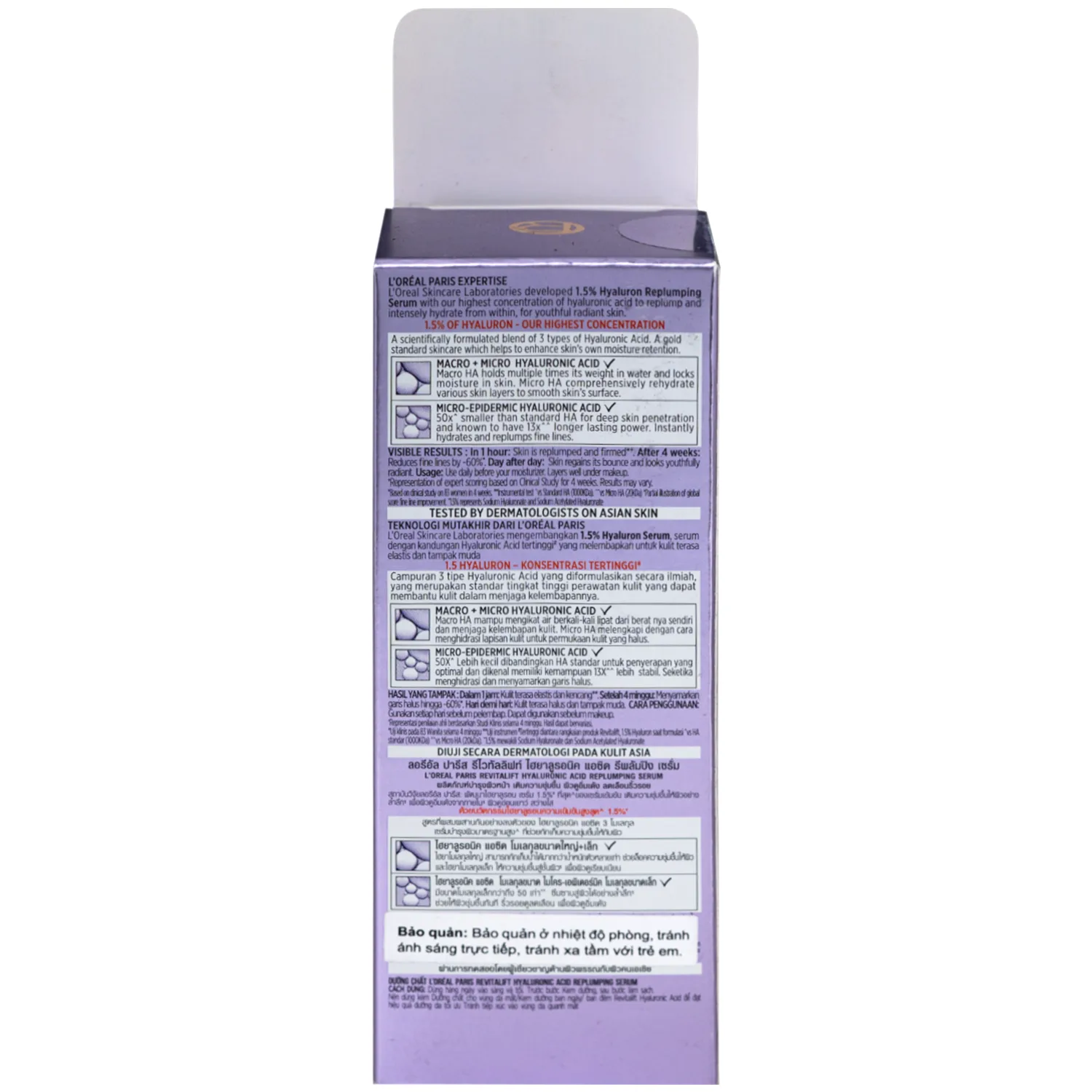 Hình ảnh Tinh chất cấp ẩm căng mịn sáng da L'Oréal Revitalift Hyaluronic Acid (30ml)