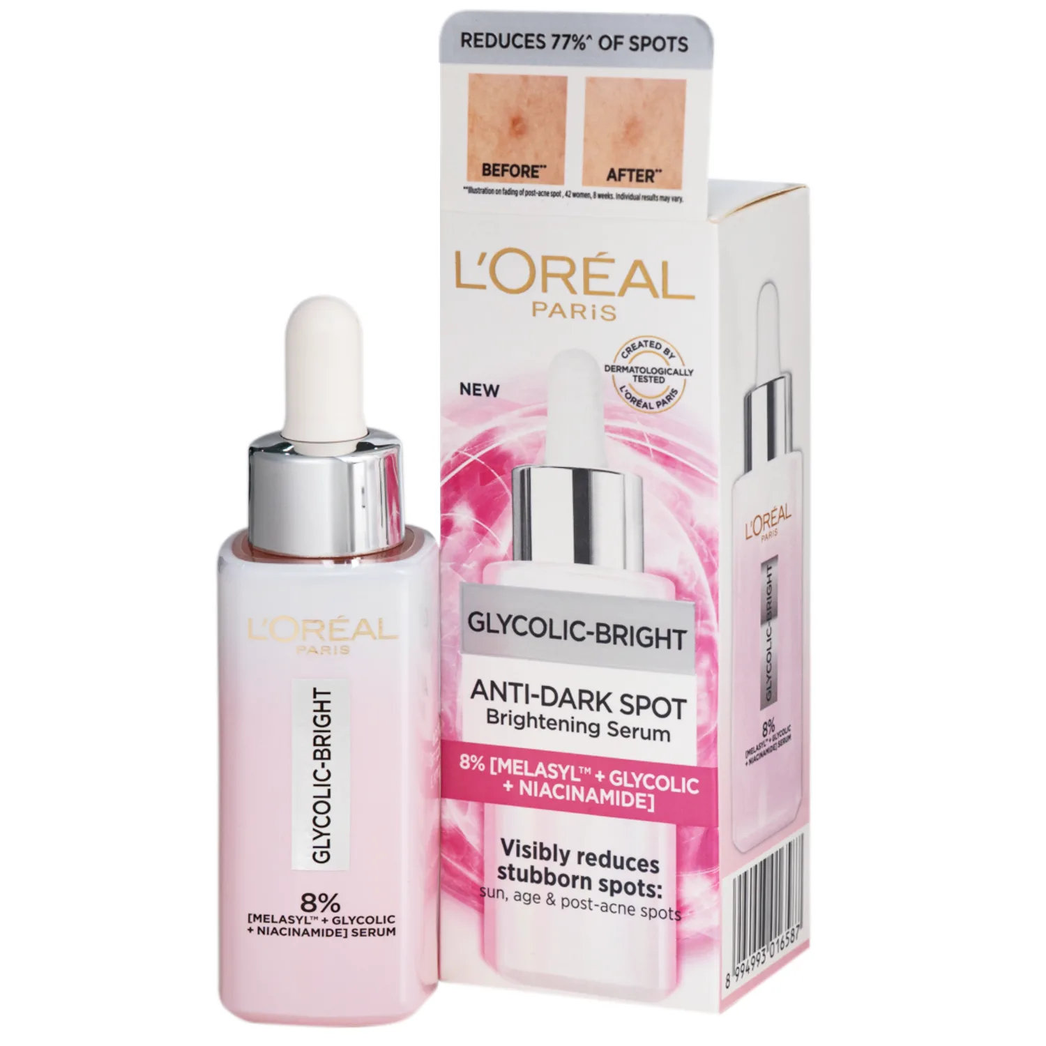 Hình ảnh Tinh chất dưỡng sáng da giảm thâm mụn L'Oréal Glycolic Bright (30ml)