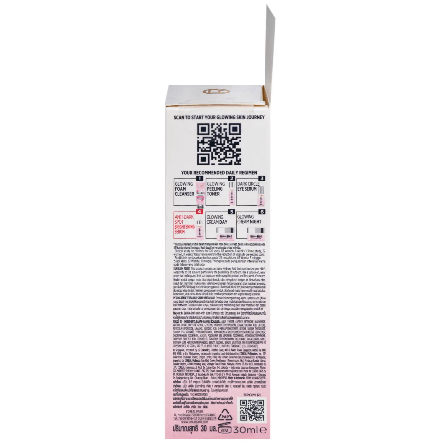 Hình ảnh Tinh chất dưỡng sáng da giảm thâm mụn L'Oréal Glycolic Bright (30ml)