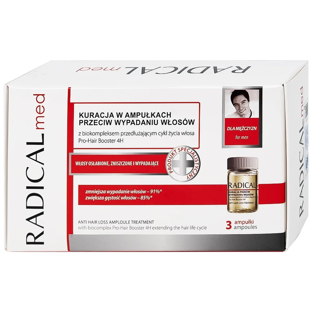 Hình ảnh Tinh chất Radical Med Anti-Hair Loss ngừa rụng tóc cho nam (3 ống)