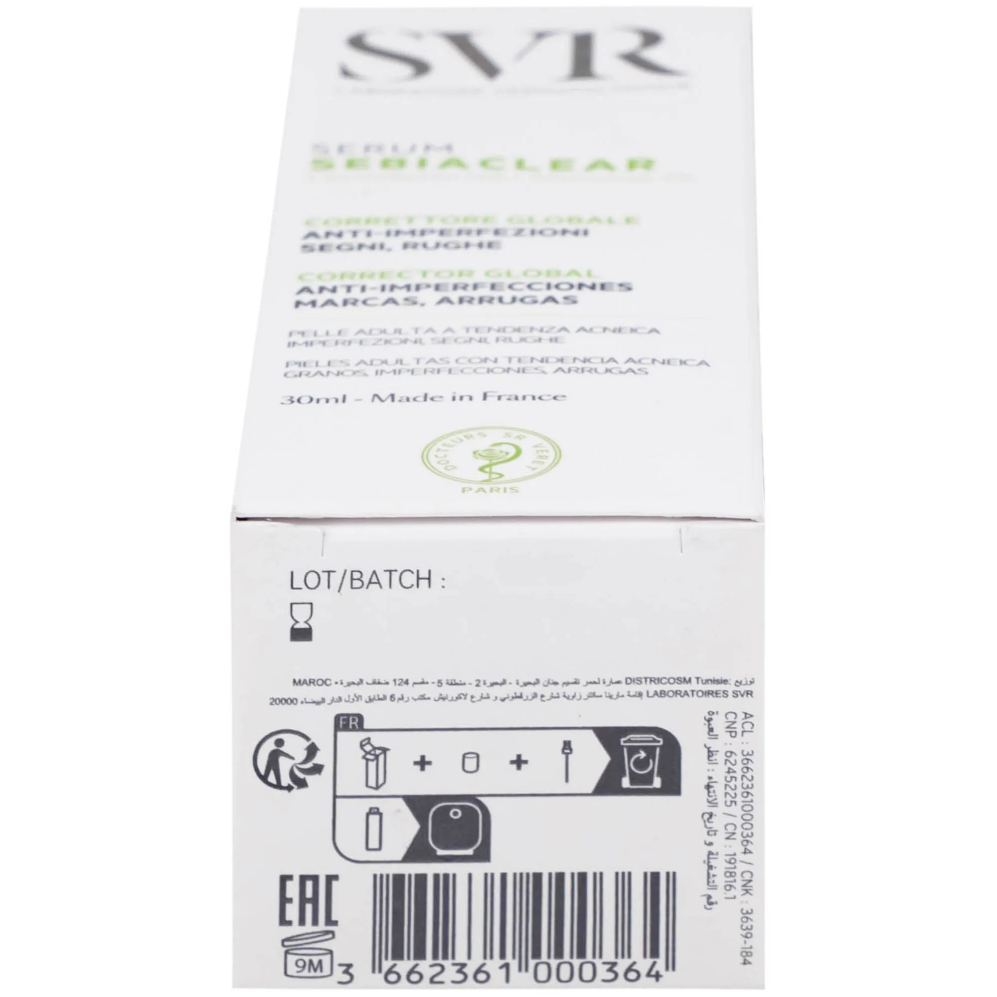 Hình ảnh Tinh chất SVR Sebiaclear Serum giảm mụn mờ thâm, làm mịn da (30ml)