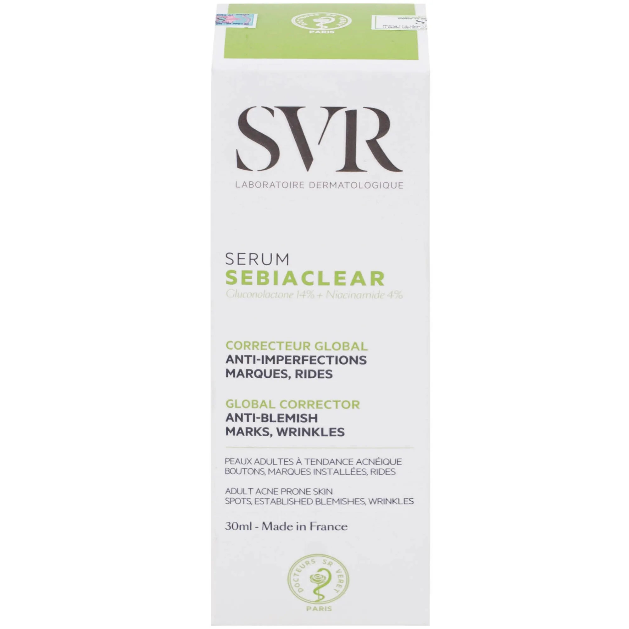 Hình ảnh Tinh chất SVR Sebiaclear Serum giảm mụn mờ thâm, làm mịn da (30ml)