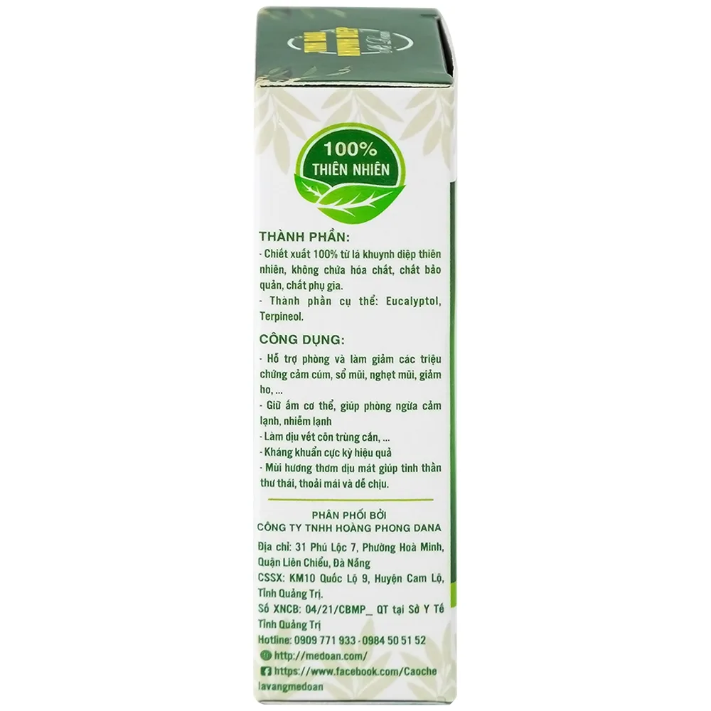Hình ảnh Tinh dầu khuynh diệp Mệ Đoan giúp giảm cảm giác đau, chống viêm (30ml)
