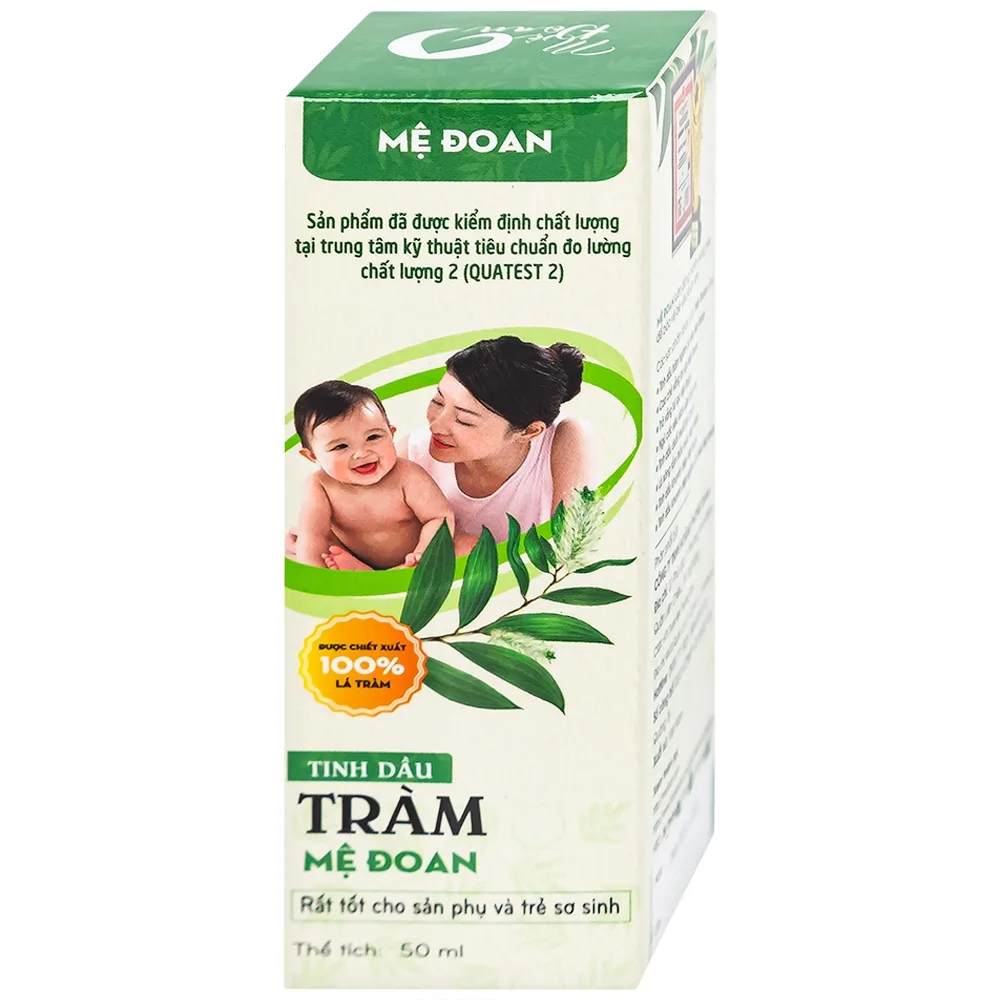 Hình ảnh Tinh dầu Tràm Mệ Đoan hỗ trợ phòng giảm các chứng cảm cúm, sổ mũi, ho, ngạt mũi (50ml)