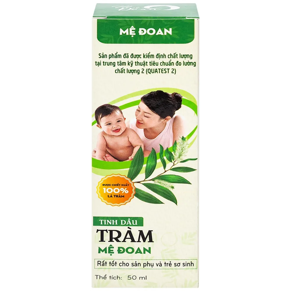 Hình ảnh Tinh dầu Tràm Mệ Đoan hỗ trợ phòng giảm các chứng cảm cúm, sổ mũi, ho, ngạt mũi (50ml)