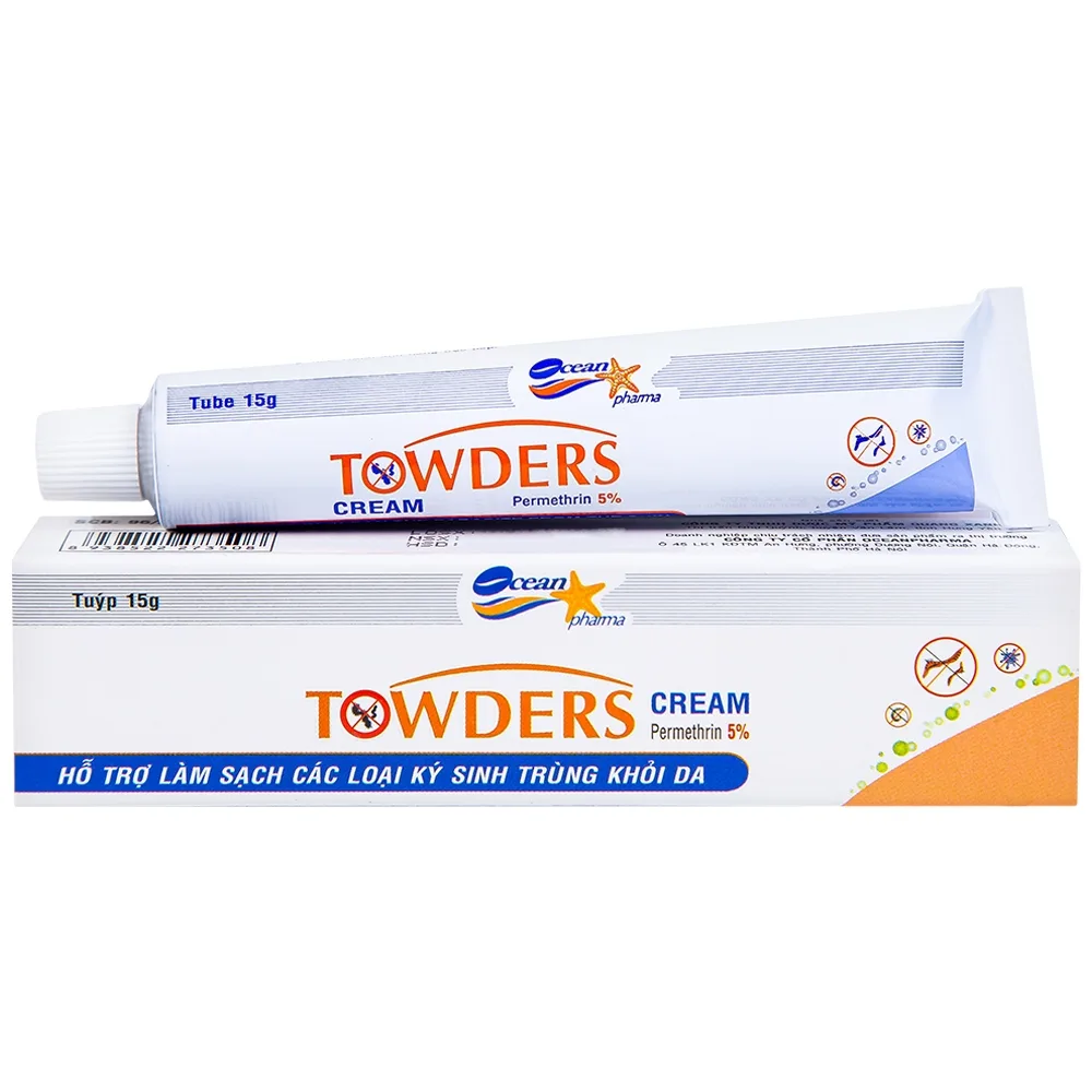 Hình ảnh Kem Towders Cream Quang Xanh hỗ trợ phòng ngừa muỗi, ghẻ, chấy và giữ ẩm, mềm mịn da (15g)