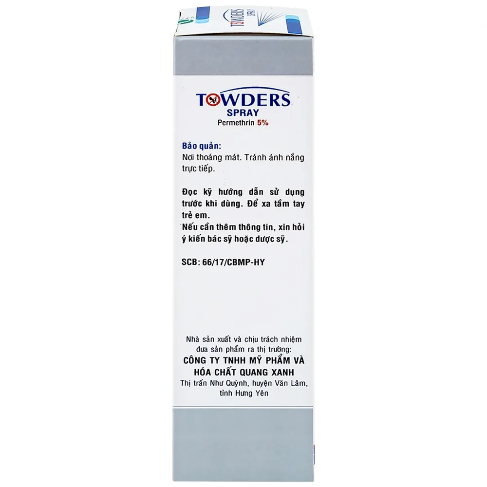 Hình ảnh Xịt dung dịch Towders Spray Ocean Pharma làm sạch các loại ký sinh trùng khỏi da (150ml)