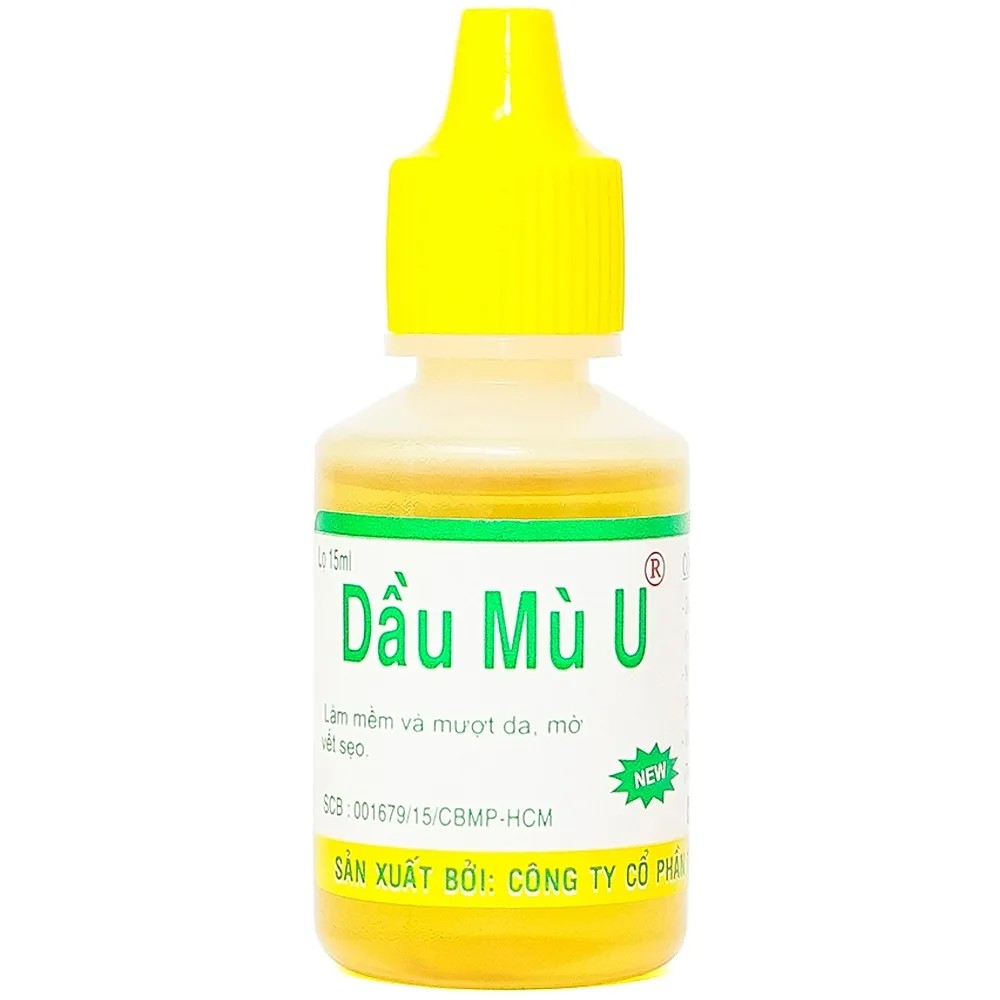 Hình ảnh Dầu Mù U Quang Minh làm mềm và mượt da, mờ vết sẹo (15ml)