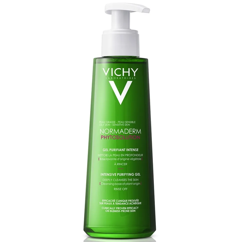 Hình ảnh Sữa rửa mặt dạng gel giúp làm sạch sâu và giảm bã nhờn trên da Vichy Normaderm Phytosolution Intensive Purifying Gel (200ml)