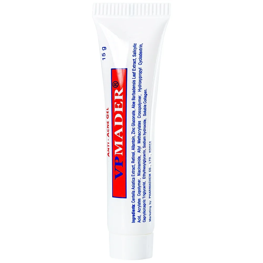 Hình ảnh Gel VP Mader 15g Gamma làm khô và hỗ trợ trị các loại mụn bọc, mụn mủ, mụn đầu đen