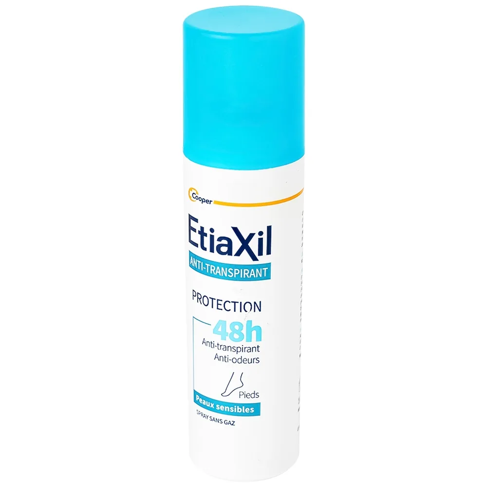Hình ảnh Khử mùi dạng xịt Etiaxil Déodorant Anti - Transpirant Protection 48h Pieds kiểm soát tuyến mồ hôi chân (100ml)