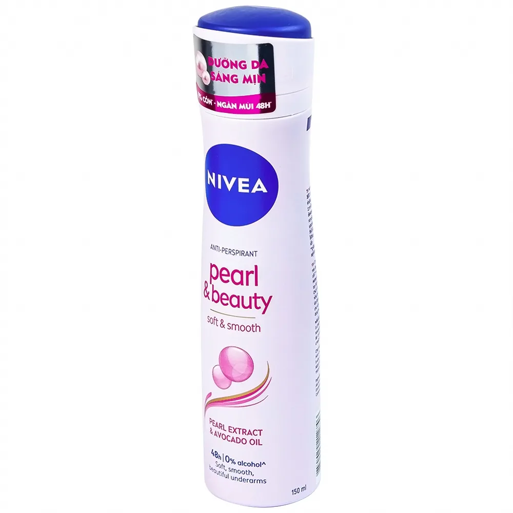 Hình ảnh Xịt khử mùi Nivea Anti-Perspirant Pearl And Beauty giảm tiết mồ hôi, ngăn mùi đến 48h (150ml) 