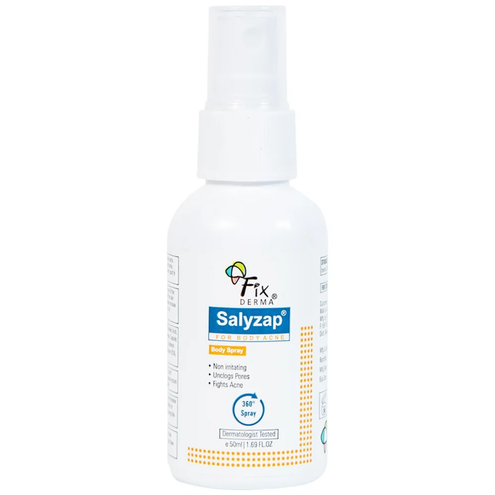 Hình ảnh Xịt trị mụn Fixderma Salyzap for Body Acne Body Spray làm thông thoáng lỗ chân lông (50ml)