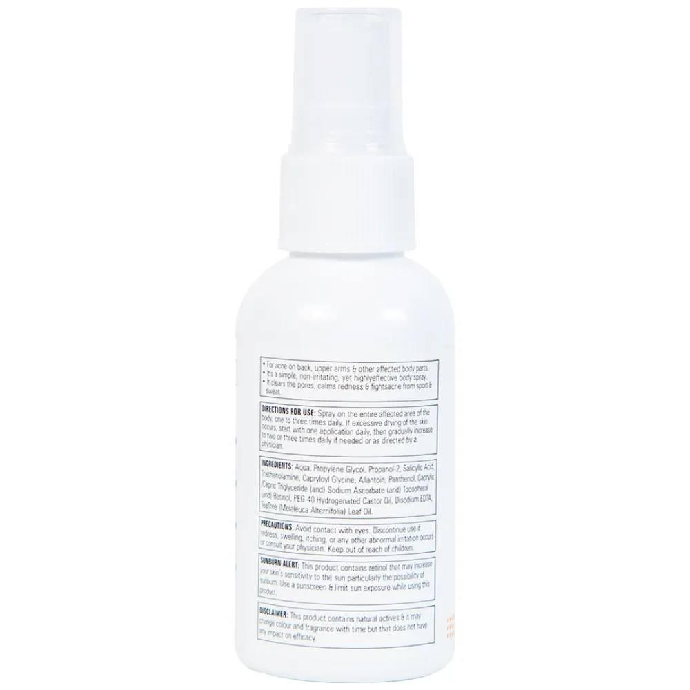 Hình ảnh Xịt trị mụn Fixderma Salyzap for Body Acne Body Spray làm thông thoáng lỗ chân lông (50ml)