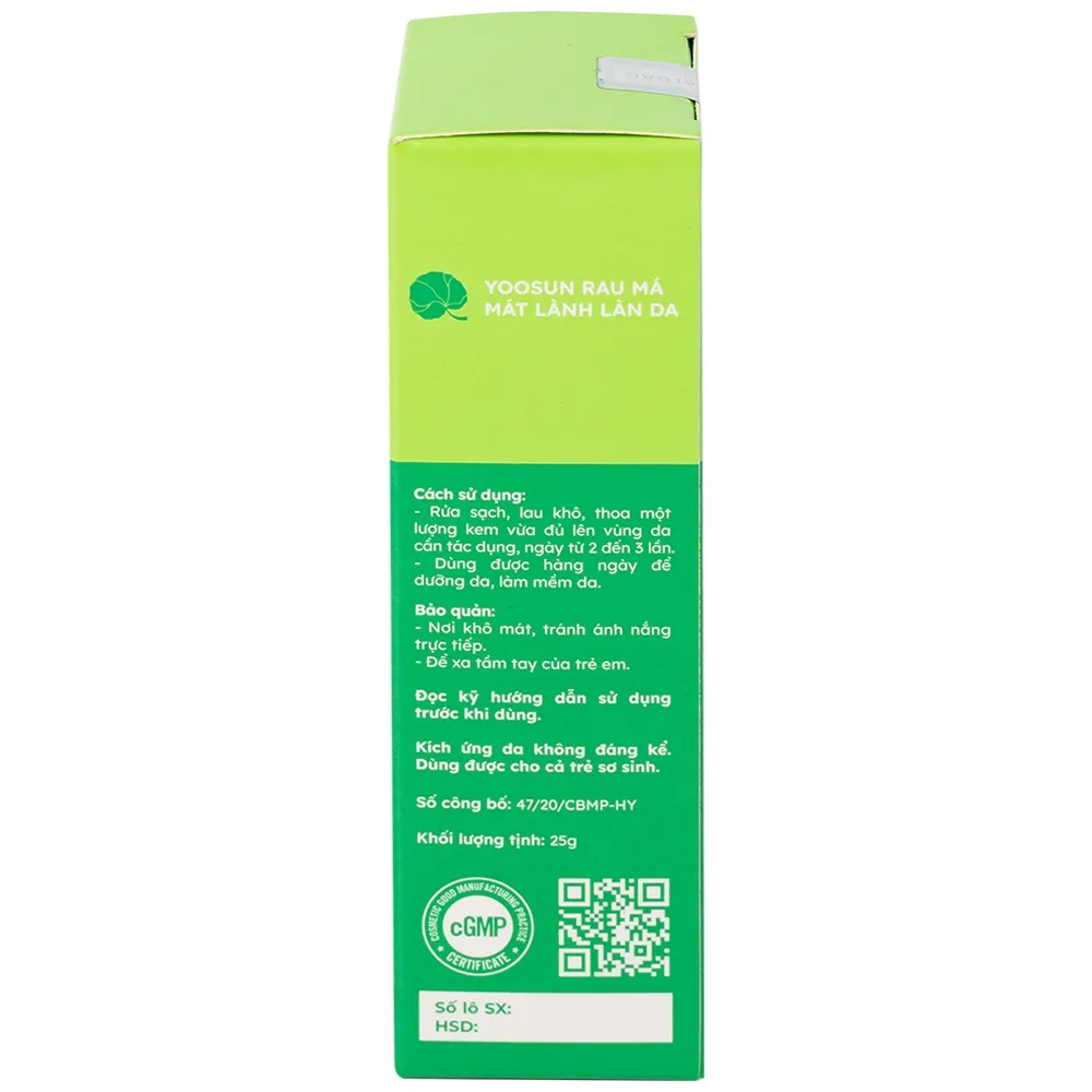 Hình ảnh Kem bôi da Yoosun rau má Đại Bắc ngừa mụn, mát da, tránh sẹo (25g)