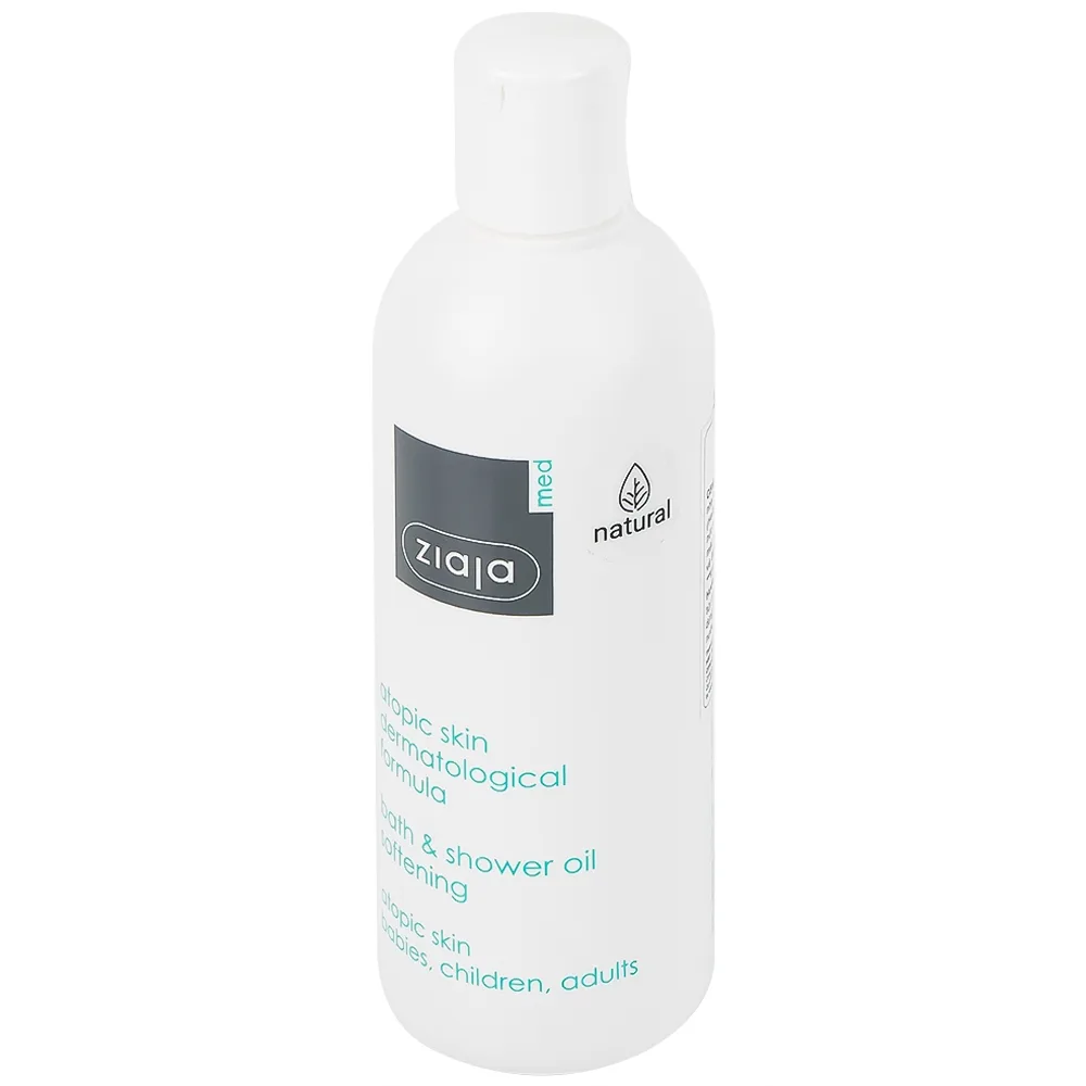 Hình ảnh Dầu tắm Ziaja Med Atopic Skin giúp làm sạch da dịu nhẹ, dưỡng da và làm mềm mịn da (270ml)