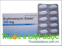 Hình ảnh Erythromycin Stada 500mg