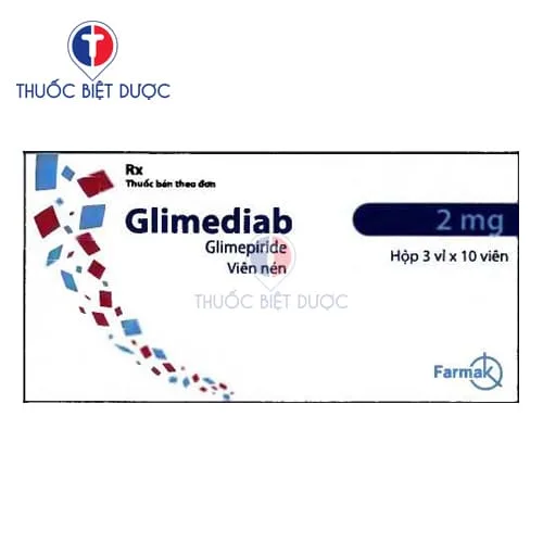 Hình ảnh Glimediab tablets 2mg