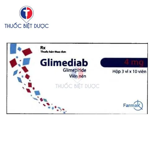 Hình ảnh Glimediab tablets 4mg