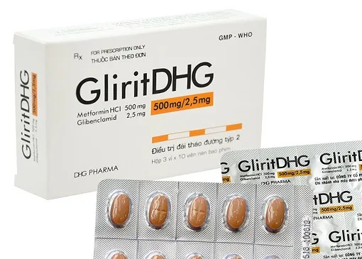 Hình ảnh GliritDHG 500 mg/2,5mg