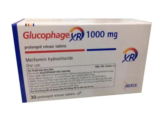 Hình ảnh Glucophage XR 1000mg