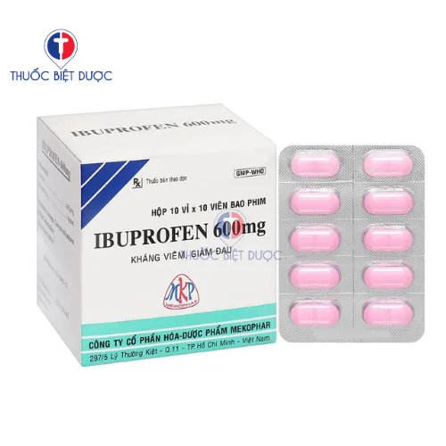 Hình ảnh Ibuprofen 600mg Mekophar