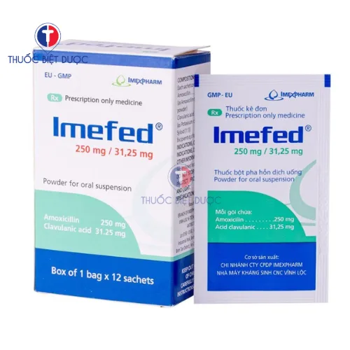 Hình ảnh Imefed 250mg/31,25mg Imexpharm
