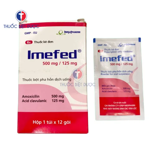 Hình ảnh Imefed 500mg/125mg Imexpharm