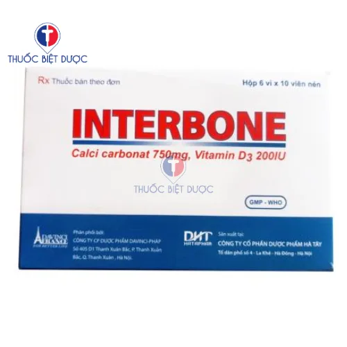 Hình ảnh Interbone 750mg