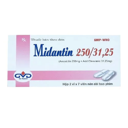 Hình ảnh Midantin 250/31,25