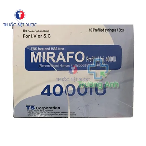 Hình ảnh Mirafo prefilled inj 4000IU