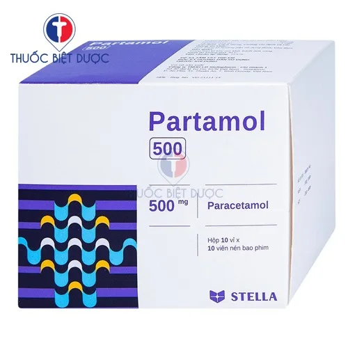 Hình ảnh Partamol 500mg viên nén bao phim