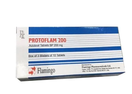 Hình ảnh Protoflam 200 Acyclovir tablets B.P. 200mg