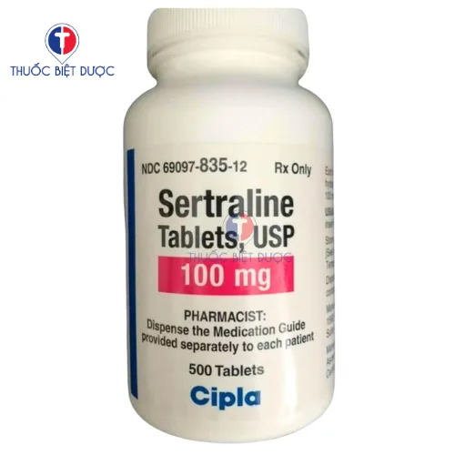 Hình ảnh Sertraline 100mg Cipla