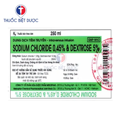 Hình ảnh Sodium Chloride 0,45% & Dextrose 5%