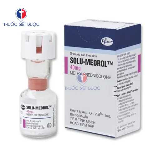 Hình ảnh Solu-Medrol 40mg Pfizer