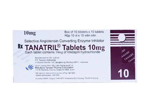 Hình ảnh Tanatril 10mg