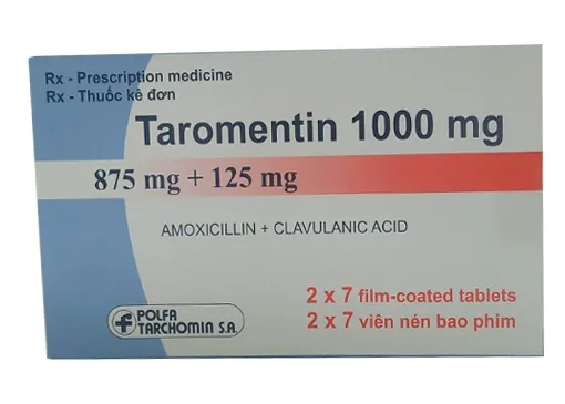 Hình ảnh Taromentin 1000 mg