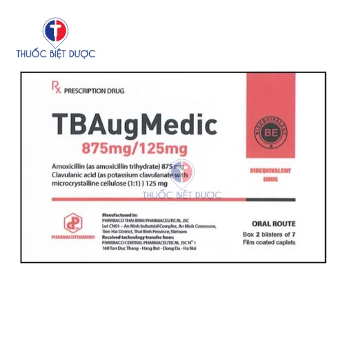 Hình ảnh TBAugMedic 875mg/ 125mg