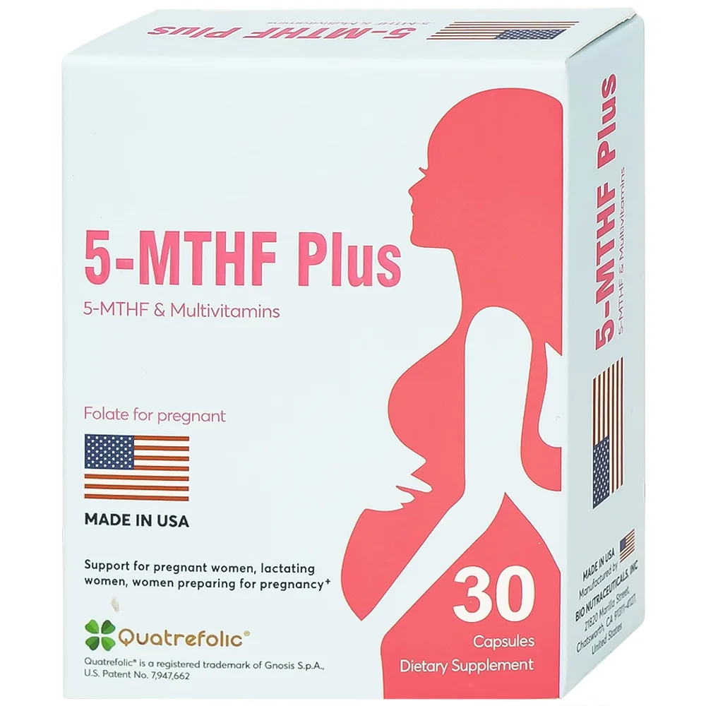 Hình ảnh Viên uống 5-MTHF Plus bổ sung một số vitamin và khoáng chất cho cơ thể (3 vỉ x 10 viên)