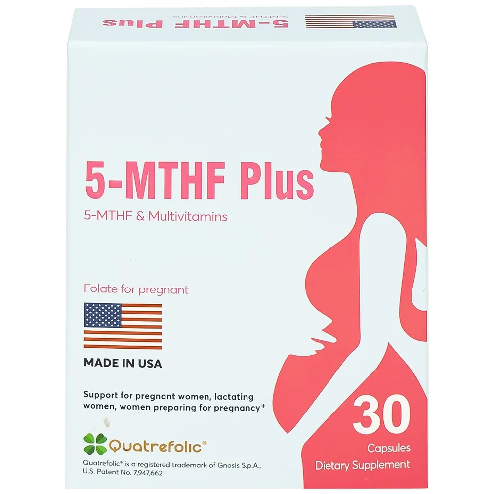 Hình ảnh Viên uống 5-MTHF Plus bổ sung một số vitamin và khoáng chất cho cơ thể (3 vỉ x 10 viên)