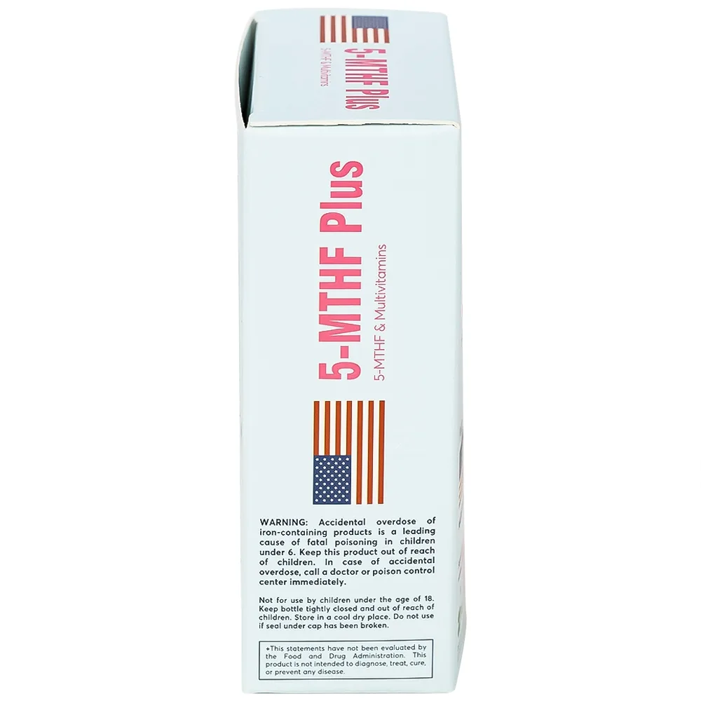 Hình ảnh Viên uống 5-MTHF Plus bổ sung một số vitamin và khoáng chất cho cơ thể (3 vỉ x 10 viên)