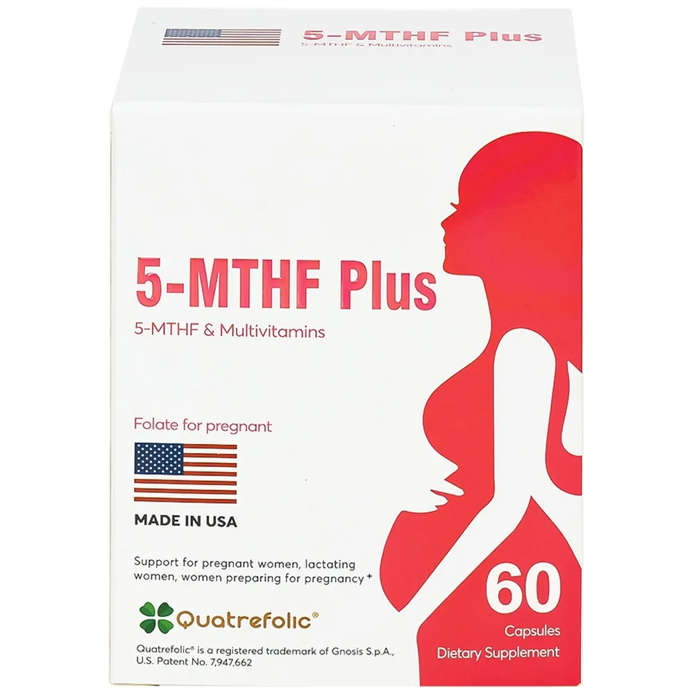 Hình ảnh Viên uống 5-MTHF Plus Quatrefolic bổ sung một số vitamin và khoáng chất cho cơ thể (6 vỉ x 10 viên)