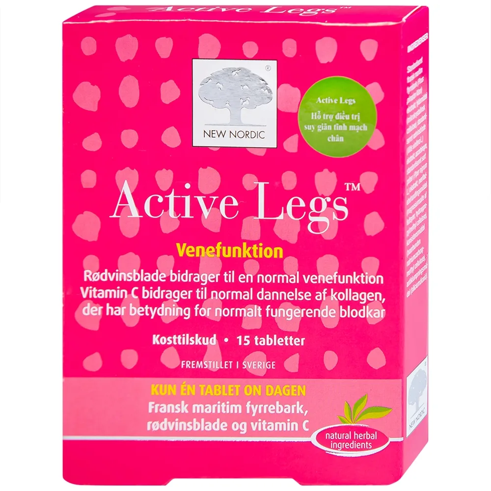 Hình ảnh Viên uống Active Legs hỗ trợ điều trị suy giãn tĩnh mạch chân (15 viên)