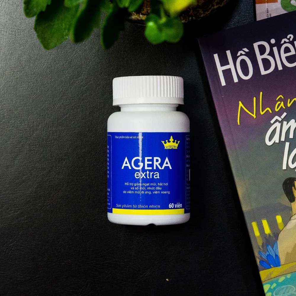 Hình ảnh Viên uống Agera Extra Kingphar hỗ trợ giảm ngạt mũi, hắt hơi (60 viên)