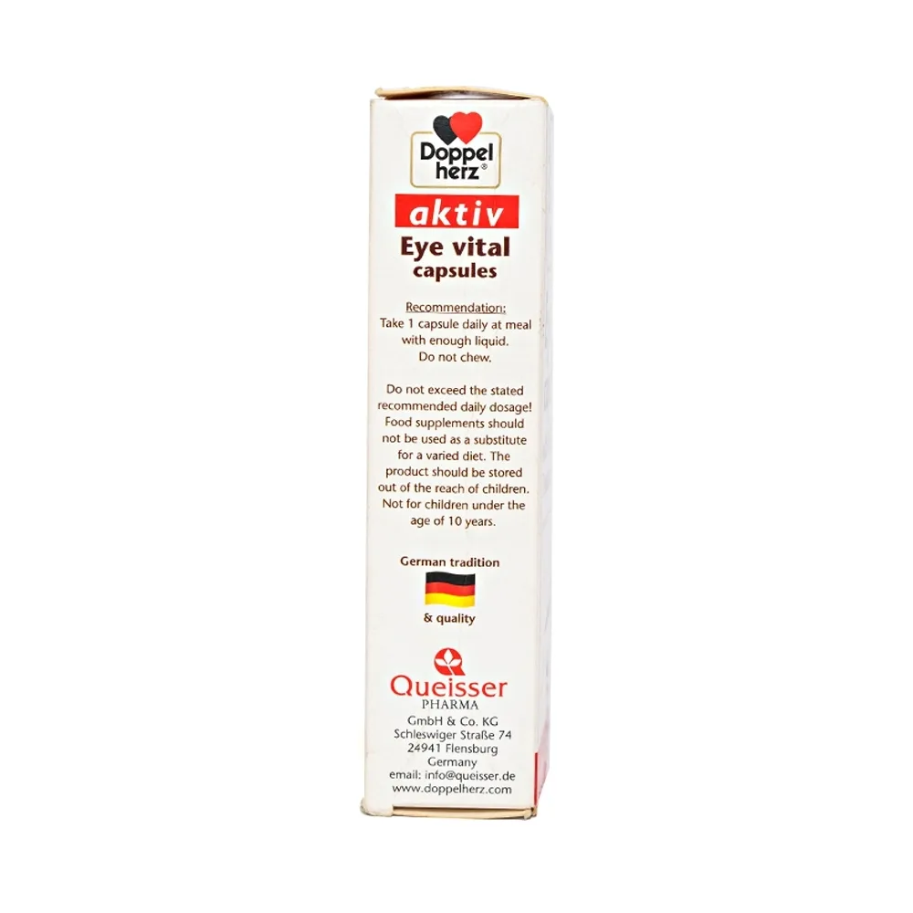 Hình ảnh Viên uống Eye Vital Doppelherz Aktiv cung cấp dưỡng chất giúp tăng cường thị giác, chống mỏi mắt (30 viên)