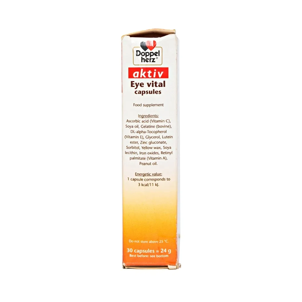 Hình ảnh Viên uống Eye Vital Doppelherz Aktiv cung cấp dưỡng chất giúp tăng cường thị giác, chống mỏi mắt (30 viên)