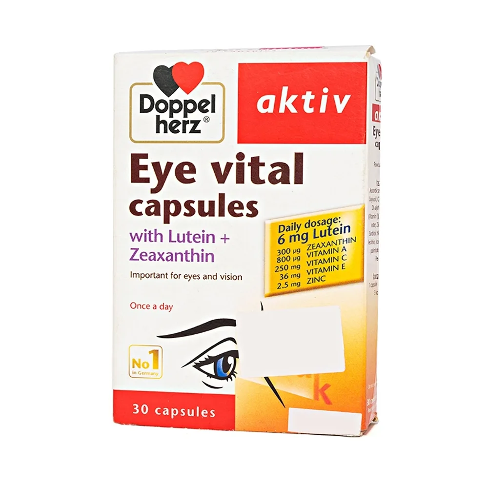 Hình ảnh Viên uống Eye Vital Doppelherz Aktiv cung cấp dưỡng chất giúp tăng cường thị giác, chống mỏi mắt (30 viên)