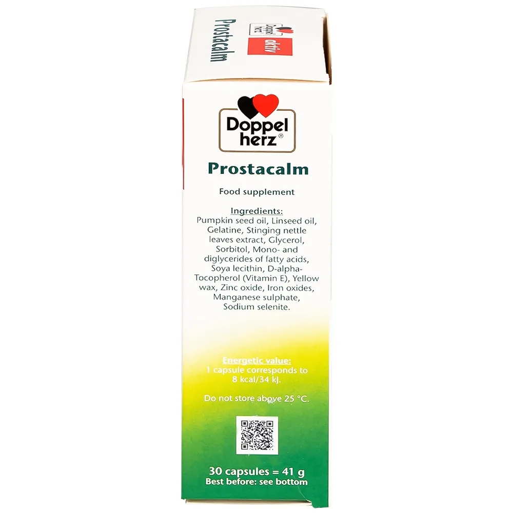 Hình ảnh Viên uống Prostacalm Doppelherz Aktiv ngăn ngừa và hạn chế phát triển của u xơ (30 viên)
